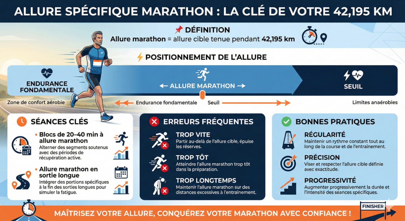 Allure marathon : infographie
