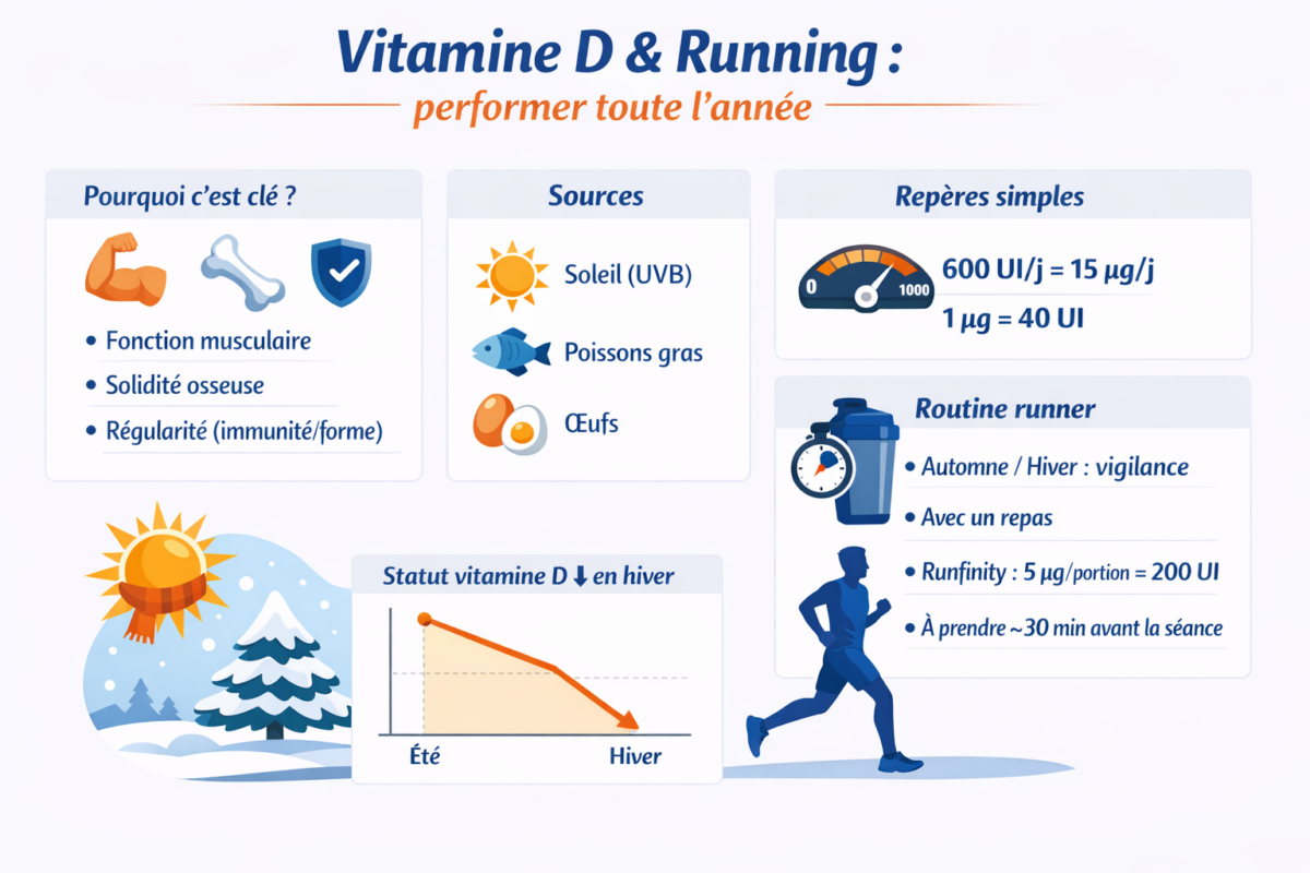 Pourquoi prendre de la vitamine D running