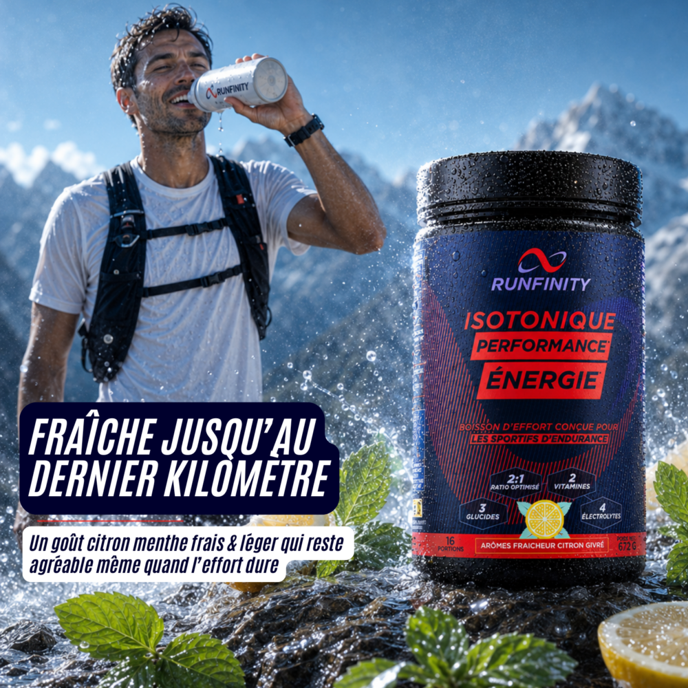Gout citron menthe isotonique Runfinity