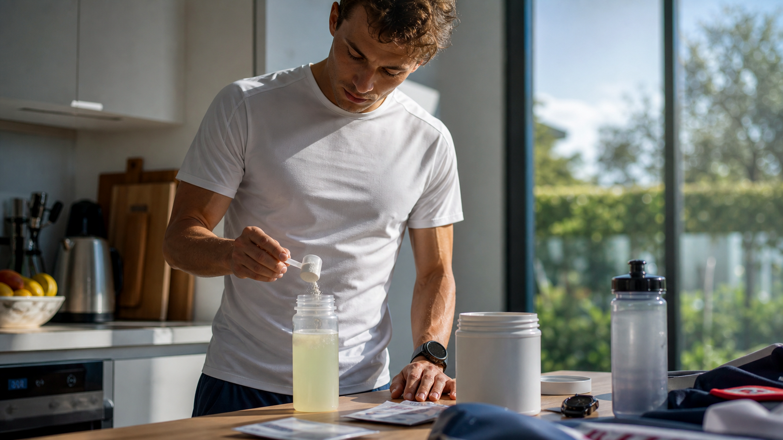 utiliser le sodium dans une boisson isotonique avant un effort d'endurance