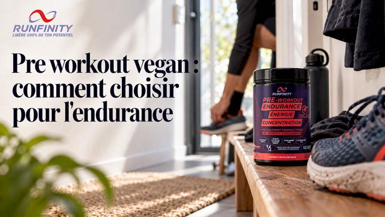 Preworkout Runfinity prêt avant une sortie longue