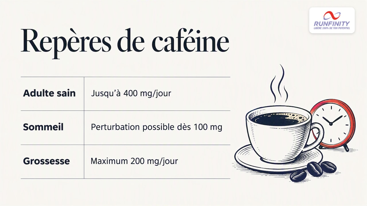 Repères quotidiens de caféine selon les profils