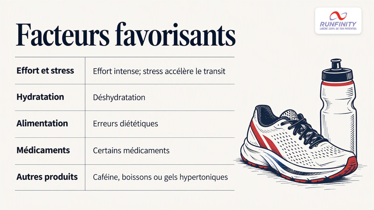 Sept facteurs favorisant les troubles digestifs en course