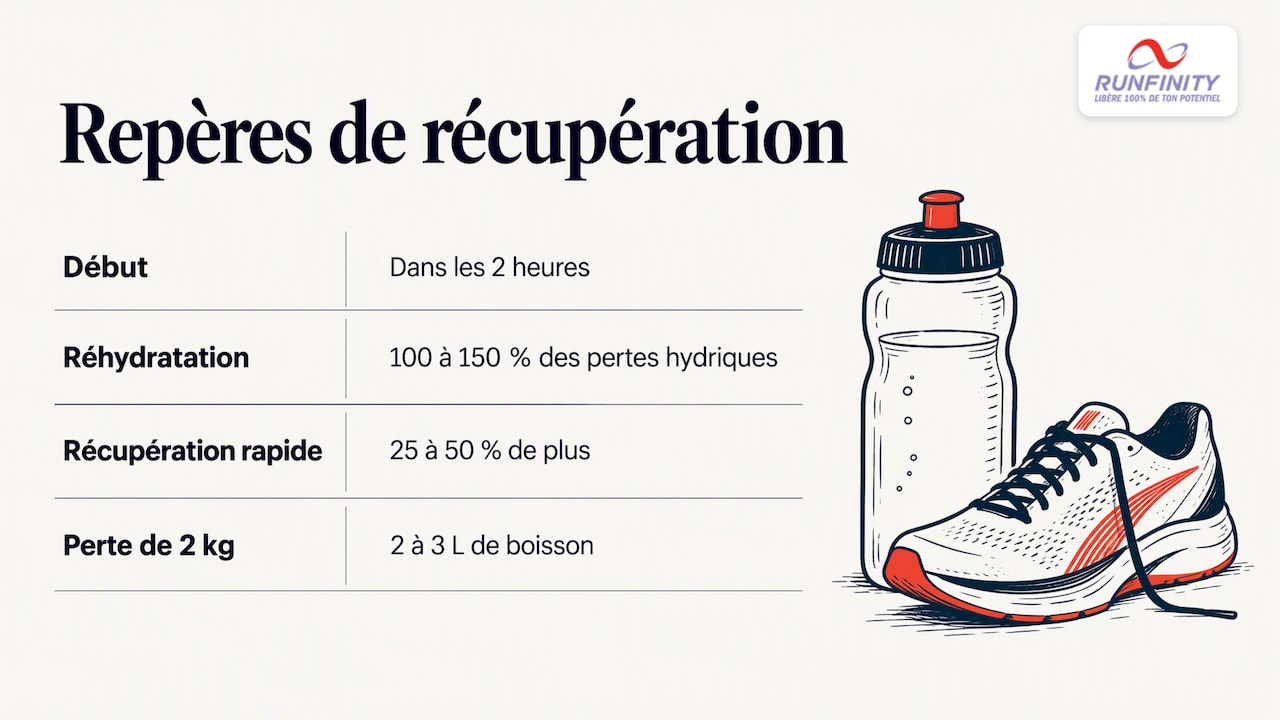 Repères chiffrés pour récupérer après un marathon