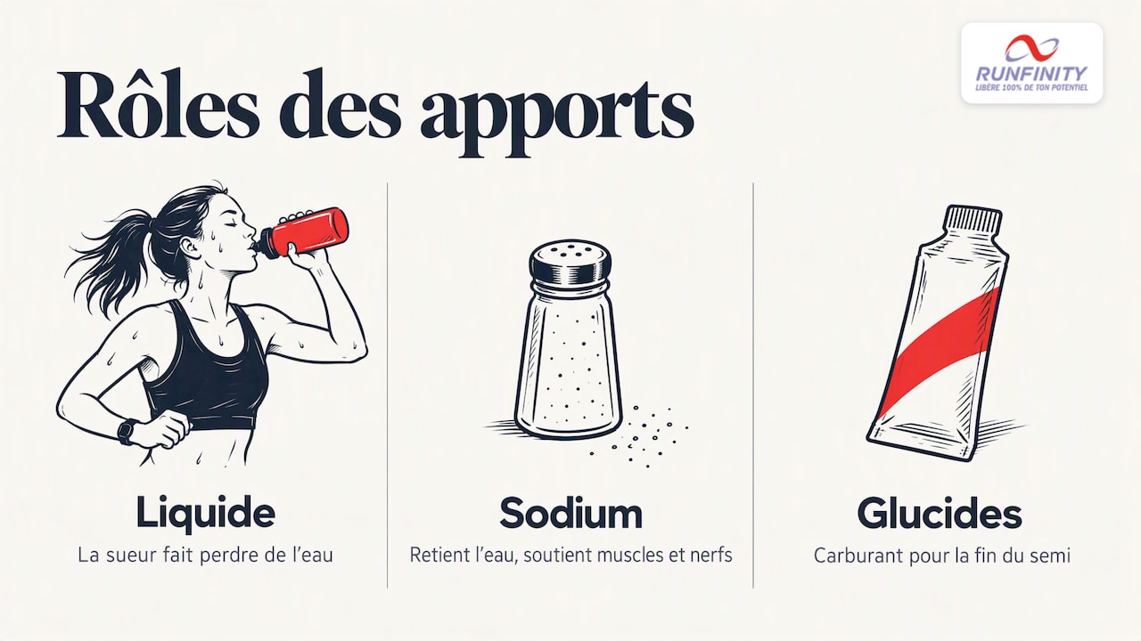 Pourquoi l'hydratation compte autant sur 21 km